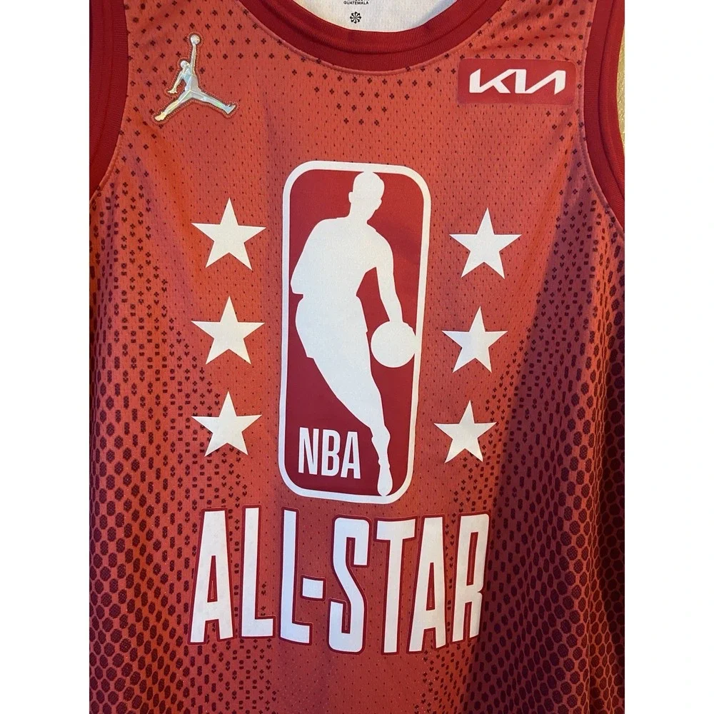 Men's 56 NBA‎ All Star Edition James Harden Jordan 75th Anniversary Jersey Red